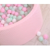 Bällebad für Babys 90 x 40 cm Minky mit Bällen 300st - rosa