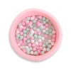 Bällebad für Babys 90 x 40 cm Minky mit Bällen 300st - rosa