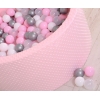Bällebad für Babys 90 x 40 cm Minky mit Bällen 300st - rosa