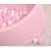 Bällebad für Babys 90 x 40 cm Minky mit Bällen 300st - rosa