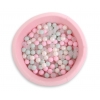 Bällebad für Mädchen Minkystoff Bällepool mit bunten Bällen 200st - rosa