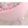 Bällebad für Mädchen Minkystoff Bällepool mit bunten Bällen 200st - rosa