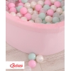 Bällebad für Mädchen Minkystoff Bällepool mit bunten Bällen 200st - rosa