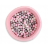 Bällebad für Mädchen Minkystoff Bällepool mit bunten Bällen 200st - rosa