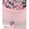 Bällebad für Mädchen Minkystoff Bällepool mit bunten Bällen 200st - rosa