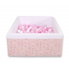 Bällebad minky mit Bällen 200st - Ballerinen rosa