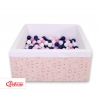Bällebad minky mit Bällen 200st - Ballerinen rosa