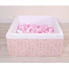 Bällebad minky mit Bällen 200st - Ballerinen rosa