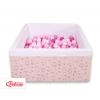 Bällebad minky mit Bällen 200st - Ballerinen rosa