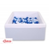 Bällebad minky mit Bällen 200st - blau