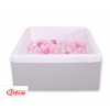 Bällebad minky mit Bällen 200st - grau