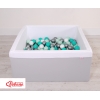 Bällebad minky mit Bällen 200st - grau