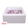 Bällebad minky mit Bällen 200st - grau