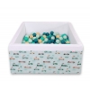 Bällebad minky mit Bällen 200st - minze Hazen