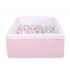 Bällebad minky mit Bällen 200st - rosa