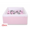 Bällebad minky mit Bällen 200st - rosa