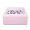 Bällebad minky mit Bällen 200st - rosa