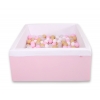 Bällebad minky mit Bällen 200st - rosa
