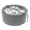 Bällebad Bällepool mit bunten Bällen 7cm - grün