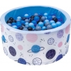 Bällebad blau mit Bällen für Babys