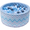 Bällebad blau mit Bällen ZigZag