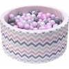 Bällebad pink mit bunten Bällen ZigZag