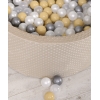 Baby Bällebad mit 200 Bälle Gold Grün Beige Dunkelgrün