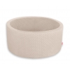 Beige Bällebad aus Minkystoff ohne Bälle