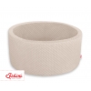 Beige Bällebad aus Minkystoff ohne Bälle