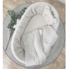 Beige Musselin Ausstattung Bezug Stubenwagen ohne Himmel
