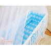 Beistellbett FABIO mit Matratze und Bettwäsche Set - Basic Elefanten blau