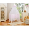 Beistellbett FABIO mit Matratze und Bettwäsche Set - Basic Elefanten rosa