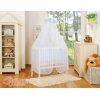 Beistellbett FABIO mit Matratze und Bettwäsche Set - Little Prince/Princess blau
