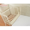 Beistellbett mit Rollen und Matratze