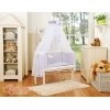 Beistellbett Komplett  Set Grau Herzen