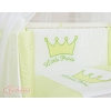 Beistellbett mit Matratze und Bettwäsche Set - Little Prince/Princess grün