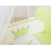 Beistellbett mit Matratze und Bettwäsche Set - Little Prince/Princess grün