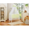 Beistellbett mit Matratze und Bettwäsche Set - Little Prince/Princess grün