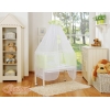 Beistellbett mit Matratze und Bettwäsche Set - Little Prince/Princess grün