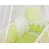 Beistellbett mit Matratze und Bettwäsche Set - Little Prince/Princess grün