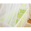 Beistellbett mit Matratze und Bettwäsche Set - Little Prince/Princess grün