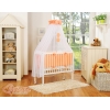 Beistellbett mit Matratze und Bettwäsche Set - Little Prince/Princess pfirsich