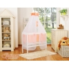 Beistellbett mit Matratze und Bettwäsche Set - Little Prince/Princess pfirsich