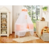 Beistellbett mit Matratze und Bettwäsche Set - Little Prince/Princess pfirsich