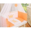 Beistellbett mit Matratze und Bettwäsche Set - Little Prince/Princess pfirsich