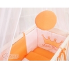 Beistellbett mit Matratze und Bettwäsche Set - Little Prince/Princess pfirsich