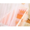 Beistellbett mit Matratze und Bettwäsche Set - Little Prince/Princess pfirsich