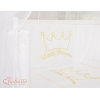 Beistellbett mit Matratze und Bettwäsche Set - Little Prince/Princess weiß