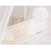 Beistellbett mit Matratze und Bettwäsche Set - Little Prince/Princess weiß