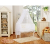 Beistellbett mit Matratze und Bettwäsche Set - Little Prince/Princess weiß